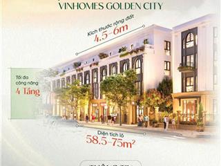 Liền kề vin dương kinh diện tích 63  120m2, giá chỉ từ 5,x tỷ, hàng vip view công viên, trường học