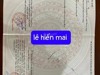 Bán đất tại đường lê hiến mai, hòa an, cẩm lệ, đà nẵng, 3,7 tỷ, 110,3 m2  view đẹp hot!