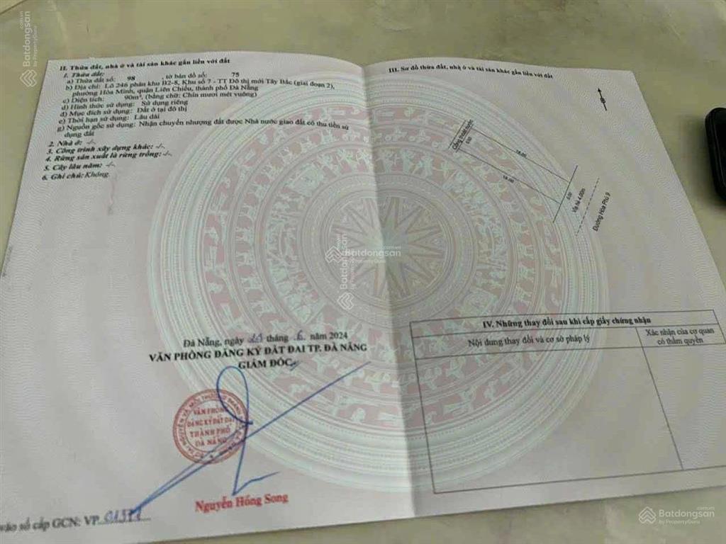 Chỉ 1 lô duy nhất mặt tiền đường 7,5m hoà phú 9, vị trí đẹp, sạch sẽ, sát đường tô hiệu