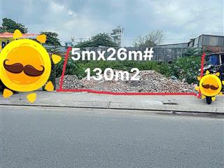 Hương lộ 2, đường 12m xe tải tránh, dt 130m2, full đất ở, mt 5m, bình trị đông a, quận bình tân