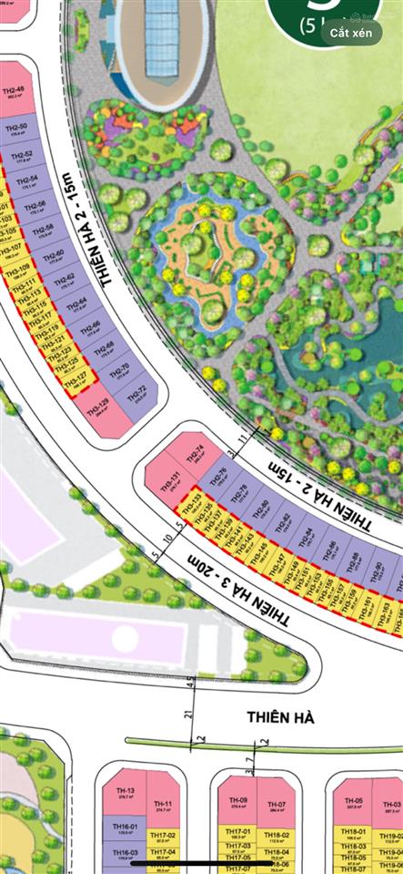 Thiên hà th31xx dự án vinhomes golden city  dương kinh view công viên giá hơn 6 tỷ 65,3m2