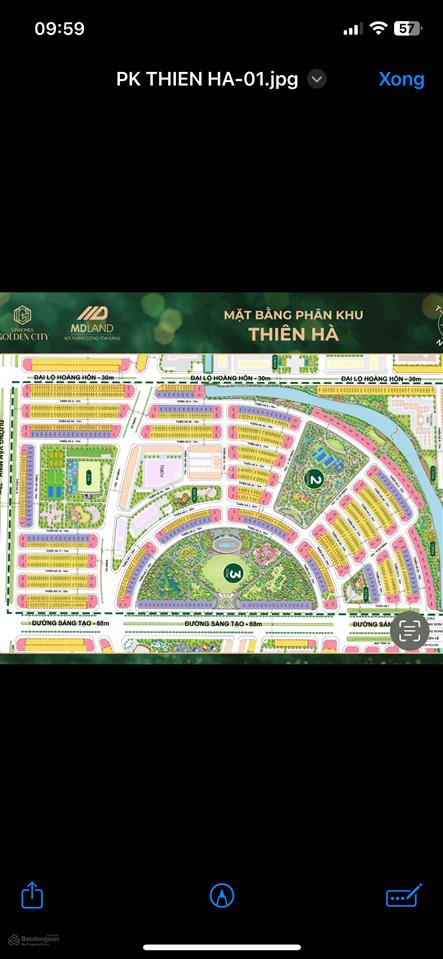 Thiên hà th31xx dự án vinhomes golden city  dương kinh view công viên giá hơn 6 tỷ 65,3m2