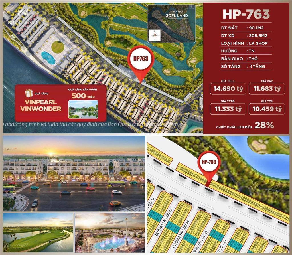 Mặt đường hp 3 tầng gần quảng trường châu âu vinhomes vũ yên chiết khấu hơn 28% căn rẻ nhất còn lại