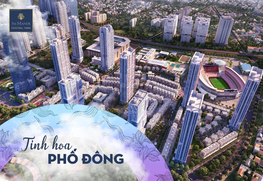 Chính chủ cho thuê nhà mới 100%  the manor 75m2 giá 30tr/th, đã trang bị đủ rèm và điều hòa