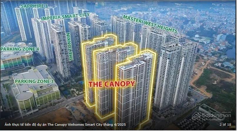 Chính chủ cần bán căn studio 28.9m2, toà tc1 tầng 1510.giá chỉ 1.9 tỷ bao phí,the canopy residences