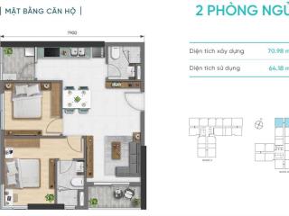 Kẹt tiền bán căn 2pn2wc 72m2 daqua, quý 4/2025 bàn giao, căn hộ trung tâm ven sông, đảm bảo lời