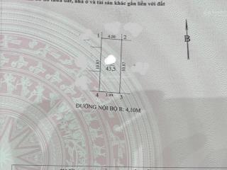 Bán 43,5m2 đất mt 4m khu b đh mỏ địa chất, hv cs, phạm văn nghị, tây thăng long, cổ nhuế