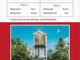 Bán khu nhà phố pearl riverside, kết cấu 1 trệt 1 lửng 2 lầu, shr, giá 6.39 tỷ/căn