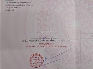 Chính chủ bán gấp đất thành phố gia nghĩa, đắk nông