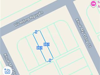 Chào bán cặp đất vũ mộng nguyên, 200m2, khuê mỹ đông, 35 tỷ, vị trí rất đẹp