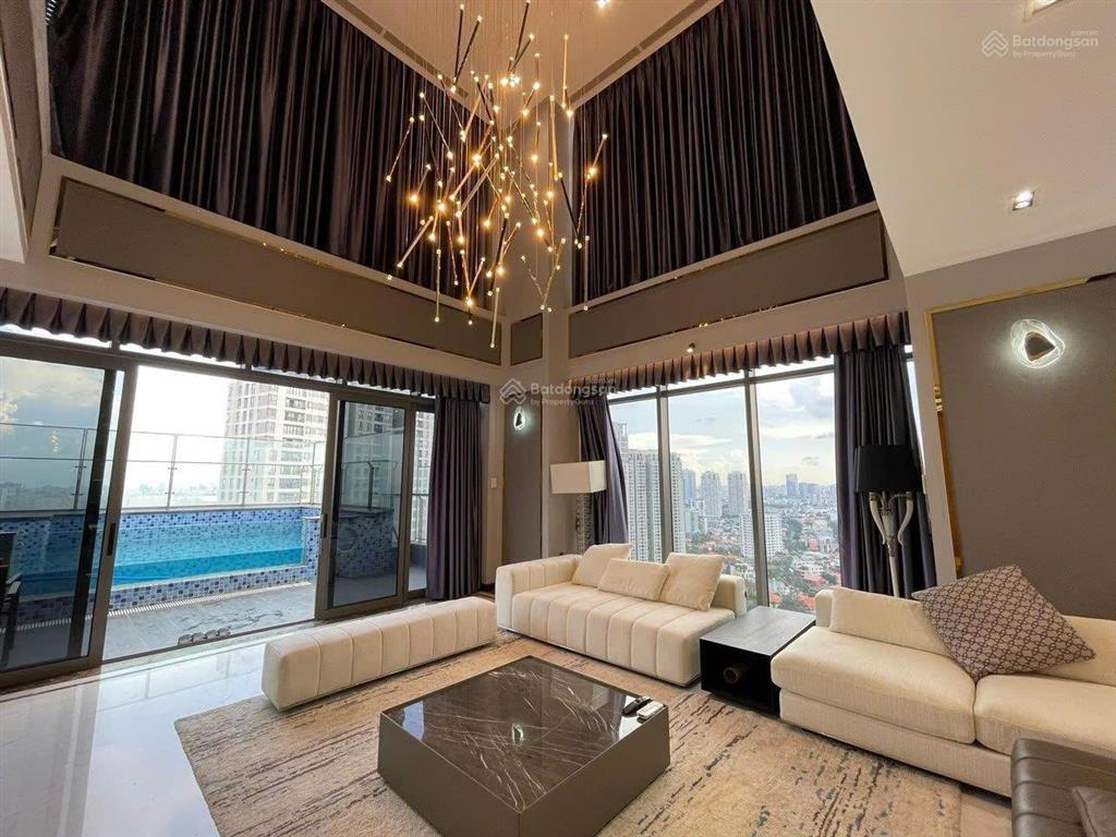 Penthouse nassim thảo điền 500m2 thiết kế 3 tầng, hồ bơi + thang máy riêng, view sông siêu đẹp