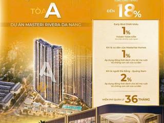 Booking tòa a masteri rivera , sổ lâu dài, tiện ích full 5* view trực diện pháo hoa, tt hải châu