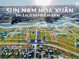 Nam hoà xuân những lô đất nền trong lõi tt tp đà nẵng, giá gốc cđt sun group đã có sổ đỏ, chốt lời.