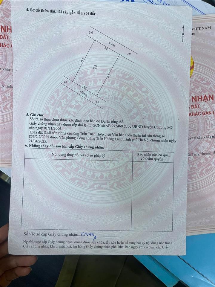 Bán đất đê mới, 50 triệu/m2, 150m2, mặt tiền 8.5m, 2 mặt tiền trước sau chương mỹ, hà nội, hàng hot