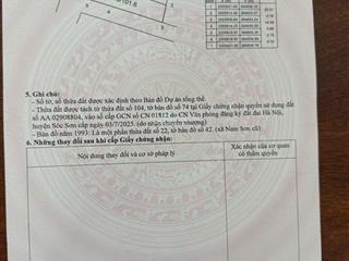 Cần tìm nhà đầu tư cho lô đất tại thanh hà, nam sơn, sóc sơn nay thuộc trung giã, sóc sơn, hà nội