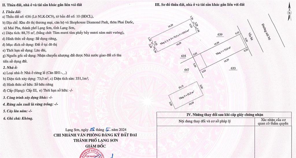 Bán gấp nhà phố 5 tầng 88,75m² kđt apec diamond park lạng sơn. giá 54tr. 0867 313 ***
