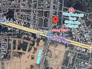 Bán đất tây nam làng nghề hòa hải, 87.5m², đường 5.5m, đối lưng võ chí công, sổ đỏ chính chủ