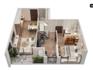 Rẻ nhất dự án căn masteries 1n+ 45m2 giá chỉ 2.5 tỷ, ký trực tiếp cđt, ht vay 3070% ân hạn lãi gốc