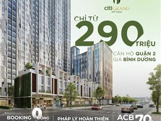 Căn hộ 2pn 2wc giá chỉ từ 2,9tỷ  căn hộ cao cấp trung tâm quận 2. lãi 0% 36 tháng, pháp lý đầy đủ