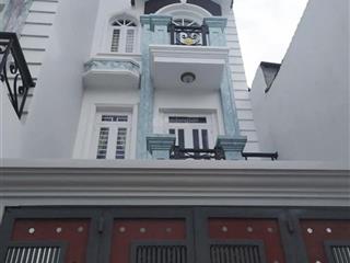 Bán nhà 4 tầng, 4x20m, lê văn quới, ngã tư bốn xã, hẻm xe tải, sổ hoàn công