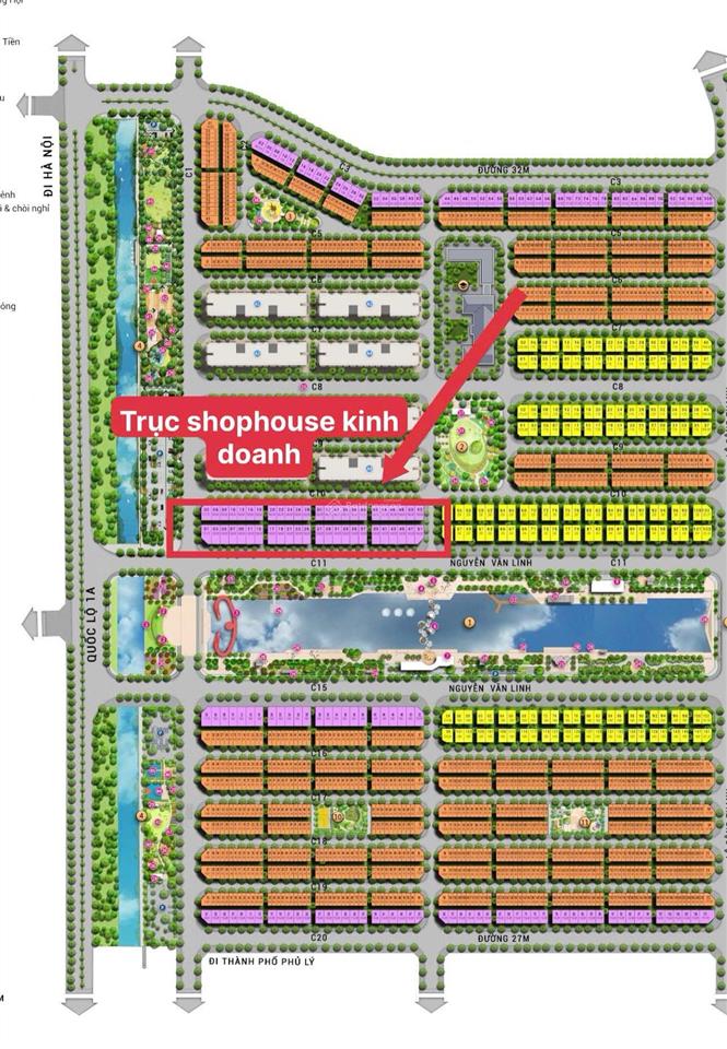 Shophouse 2 mặt tiền  đối diện chung cư và sông lễ hội  vị trí kinh doanh đỉnh cao