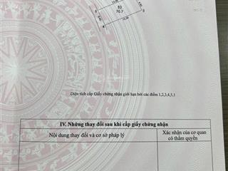 Chính chủ gửi bán 70,7m2 thôn phúc thọ  mai lâm  đông anh 4 chỗ vào đất cach câu đông trù 400m