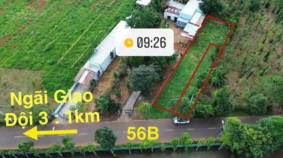 Đất mặt tiền quốc lộ 56b, giáp ngãi giao kim long. vị trí đất rất đẹp, tiện kinh doanh