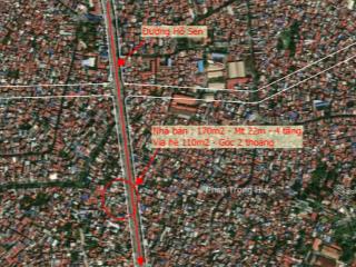 Bán nhà mặt phố hồ sen, 170m2, 22m mặt tiền, 110m2 vỉa hè, hàng hiếm tại lê chân, hải phòng