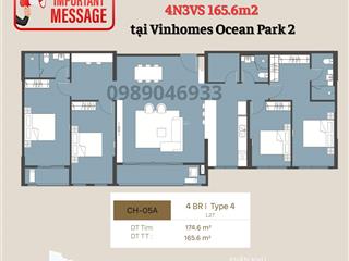 Cực hiếm! căn hộ vip 4pn 3vs | diện tích lên tới 166m2 masteri trinity square   0989 046 ***