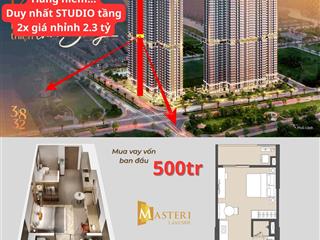 Studio cuối cùng tầng 2x toà u38a nhỉnh 2,3 tỷ  vay vốn chỉ 500tr  vào trực tiếp cđt  0989 046 ***