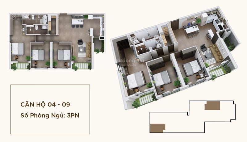 Bà chị cần bán nhanh căn 3 ngủ hoàng thành pearl 110m2, giá 9 tỷ, đang chờ sổ, nội thất cơ bản.