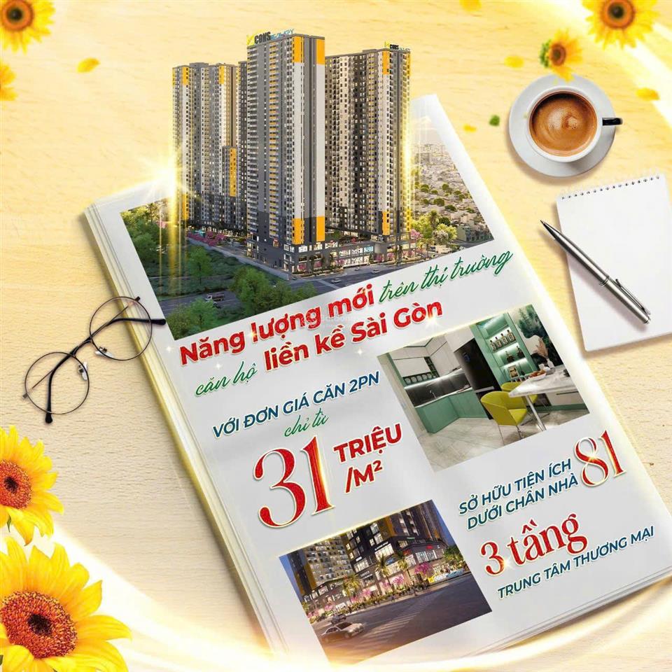 Chạm ngưỡng 1,5 tỷ sở hữu ngay căn hộ bcons solary 2pn giữa trung tâm dĩ an, tphcm