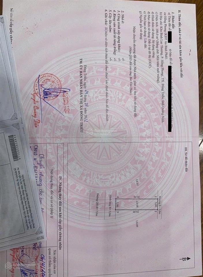 Bán đất tại kđt an bình phát, hồng phong, đông triều, quảng ninh, 5 tỷ, 100m2