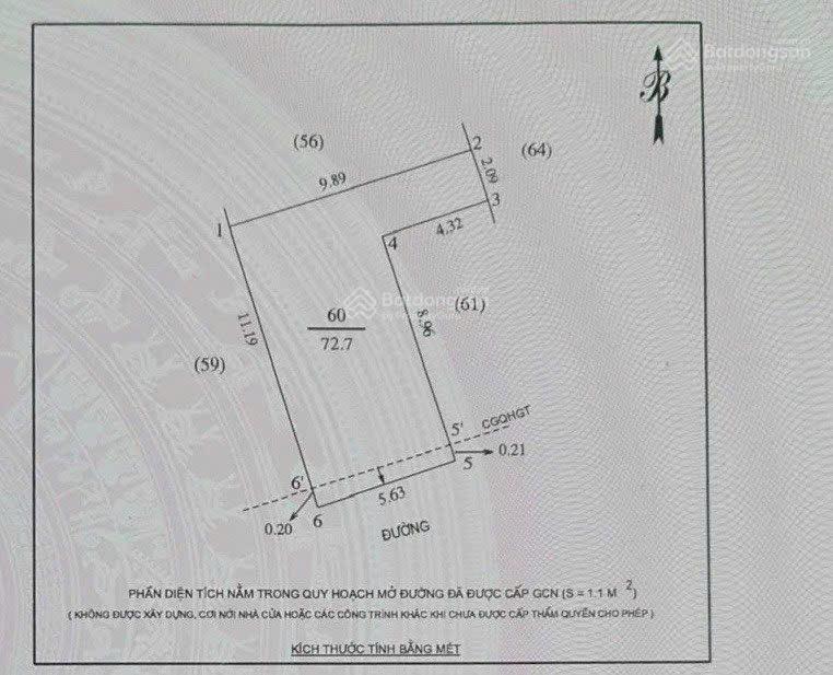 Bán đất vip kinh doanh hồ tùng mậu phố đi bộ