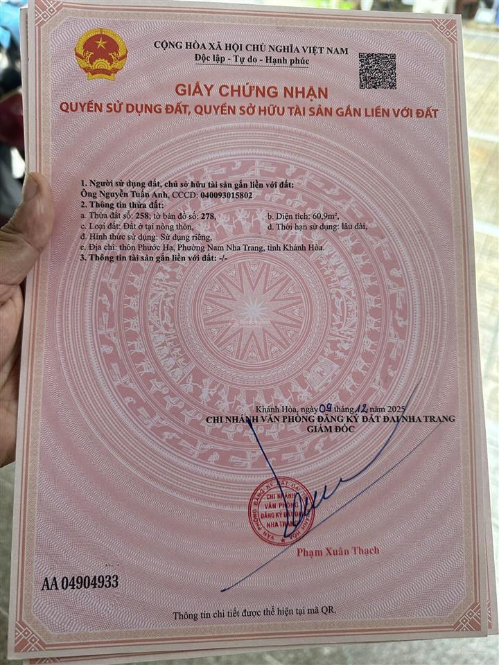 Bán lô mặt tiền nguyễn tất thành khu tđc sông lô giá chỉ 2tỷ7