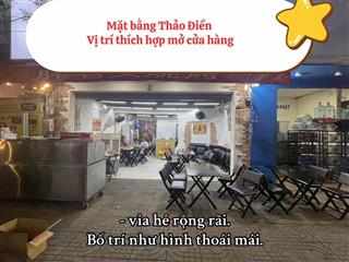 Cửa hàng trà sữa, quán ăn, văn phòng  35 triệu/ tháng  ngay mặt tiền thảo điền,  kẻo bỏ lỡ