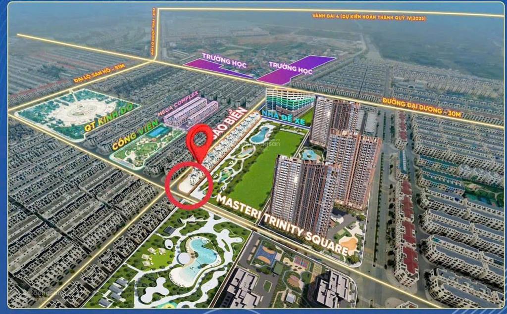 Bán shop 2 mặt tiền vinhomes ocp2 căn shop sao biển. đối diện sân golf và chung cư 2 năm thắng 40%