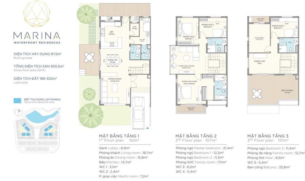 Giảm 3 tỷ bđs độc quyền bán biệt thự tm marina, căn siêu vip gần hồ 189m2, top 10 căn đẹp nhất