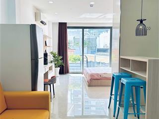 Căn hộ studio ban công full nội thất ngay trần hưng đạo q1 gần bùi viện, cầu nguyễn văn cừ q1