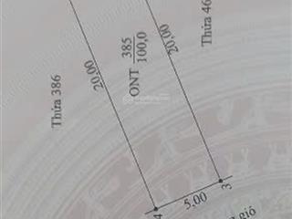 Chính chủ bán mảnh đất phân lô 100m2, mặt tiền 5m, 2.9 tỷ đường 4 sau chợ gián