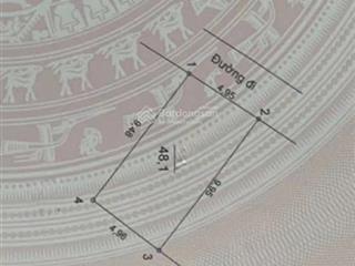 Bán đất đại áng, thanh trì 48m2 lô góc, ô tô, 150m trục chính đô thị đại áng, giá chỉ 4,5 tỷ