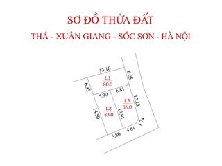 Bán đất ở xuân giang, 2,85 tỷ, 86m2, mặt tiền 5m