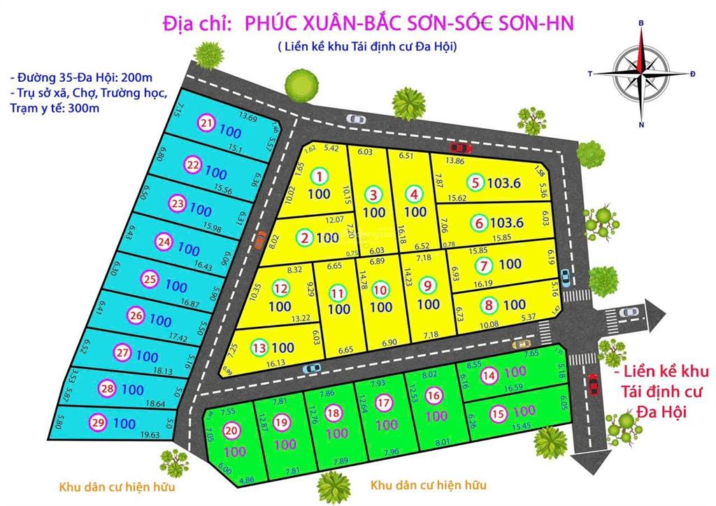 Mở bán đất phân lô giá siêu rẻ chỉ 1x triệu/m2 phúc xuân, bắc sơn, sóc sơn, hà nội
