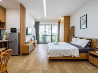 Căn hộ studio với thiết kế xanh hoà hợp với thiên nhiên ngay trần não full nội thất máy giặt riêng