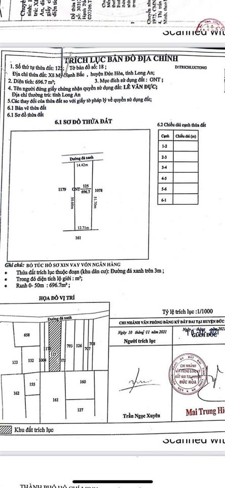 Đại hạ giá 800tr bán 696m2 đất thổ cư tặng căn nhà mặt tiền đường 7m đức hòa long an, 6,2 tỷ