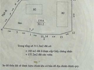 Bán đất vị trí hiếm tam trinh, hoàng mai. diện tích lớn 311m2, giá tốt 38 tỷ,chỉ 1 nhà ra mặt phố!