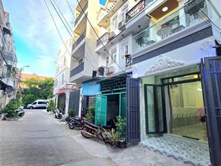 Nhà mới đẹp 1 trệt 2 lầu sân thượng hẻm xe tải giá 2tỷ350