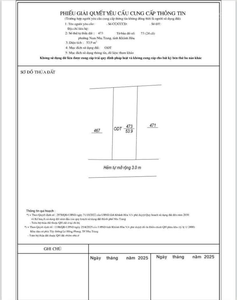 Còn sót lại 1 lô duy nhất cạnh vcn phước hải, diện tích 53 m2, giá 2 tỷ 250