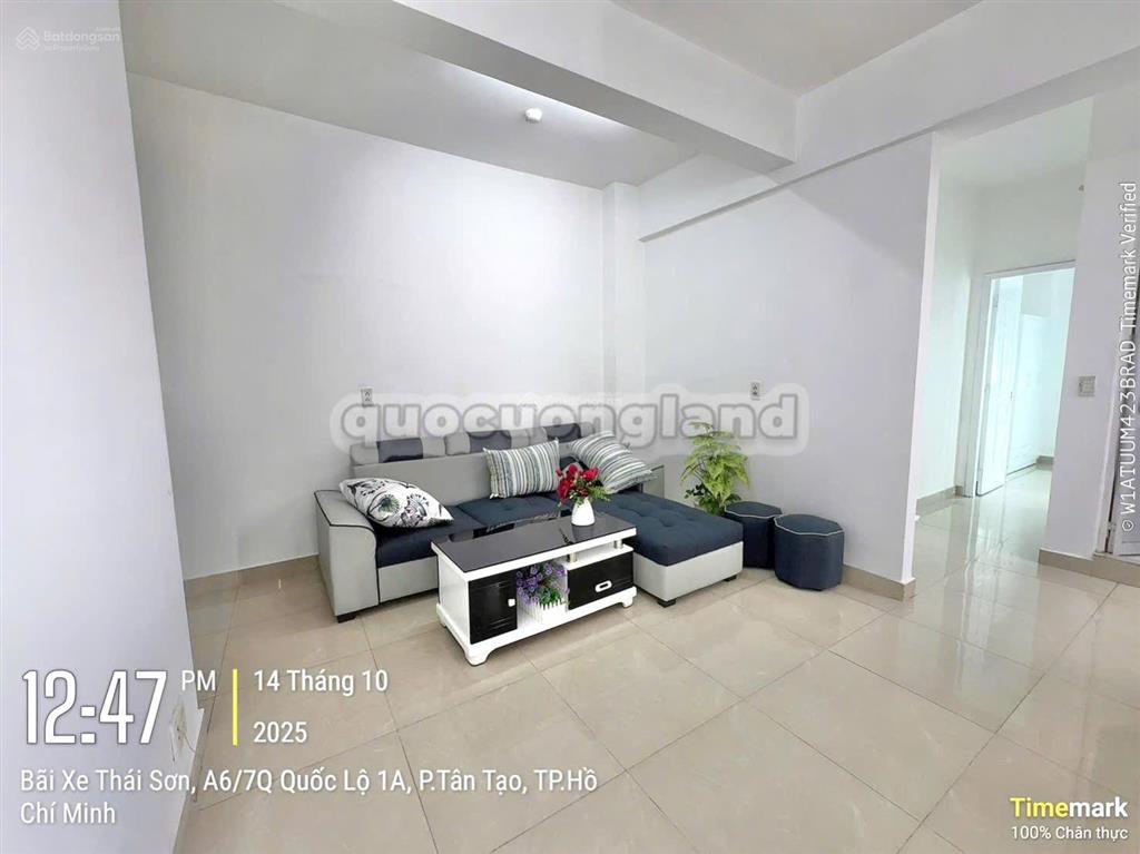 Bán chung cư thái sơn. bình tân. 62m2. 2pn, 1wc. nhà mới tặng lại nội 2.3 tỷ.tl sổ hồng sẵn