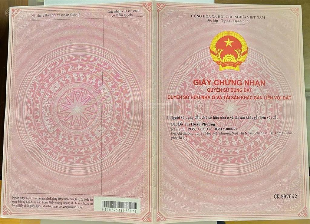 Chính chủ cần bán gấp 2 lô đất cạnh nhau, mỗi lô 212m2 tại xã hồng vân (khu c vin olympic)